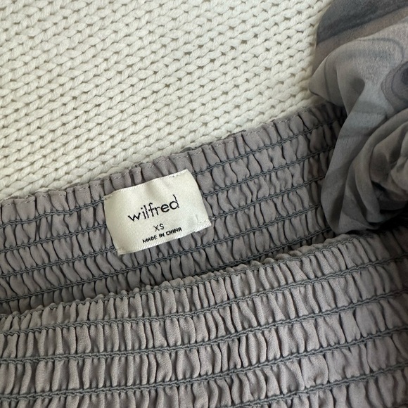 Aritzia Wilfred Saga Blouse Granite Blue Size XS - Picture 8 of 12